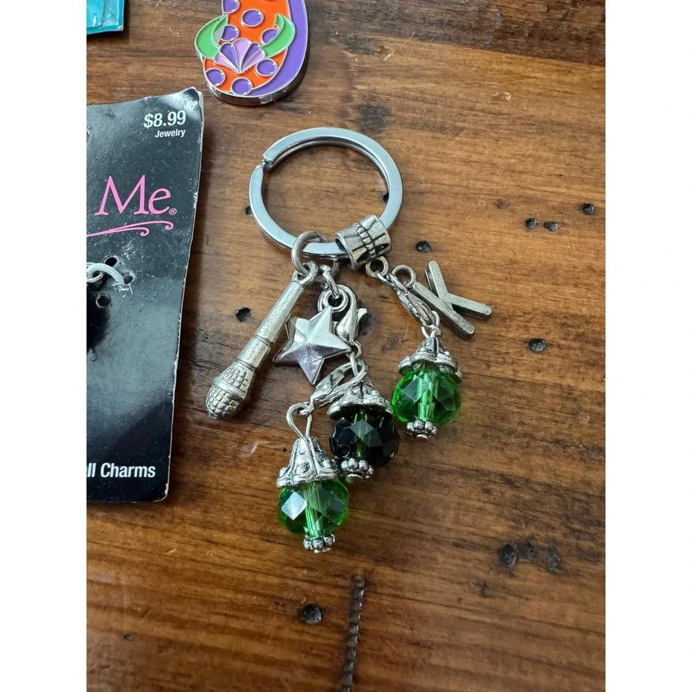 Charm Me‎ Swarovski Crystal Jewelry Making Charms and Keychain Bundle Lot